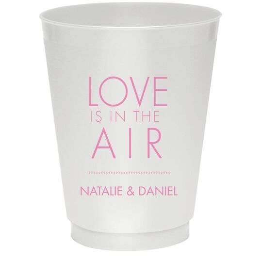 Love is in the Air Colored Shatterproof Cups